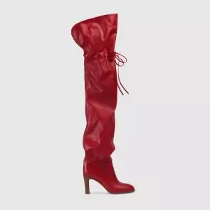 gucci 2018 lisa boots soft leather red